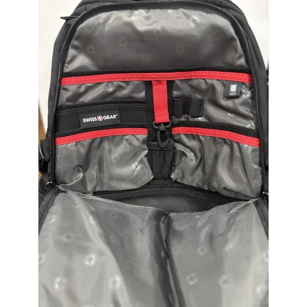 SwissGear ScanSmart Black Laptop Backpack TSA Travel Airflow Business Bag